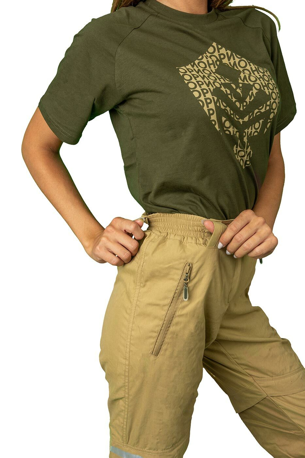 Костюм женский Orion Active "Элит Барьер" (хлопок, нейлон), светло-бежевый