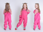 Полукомбинезон непромокайка р.116 розовый (Smail)
