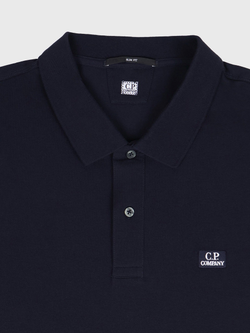 Поло C.P. Company Stretch Piquet Slim Navy