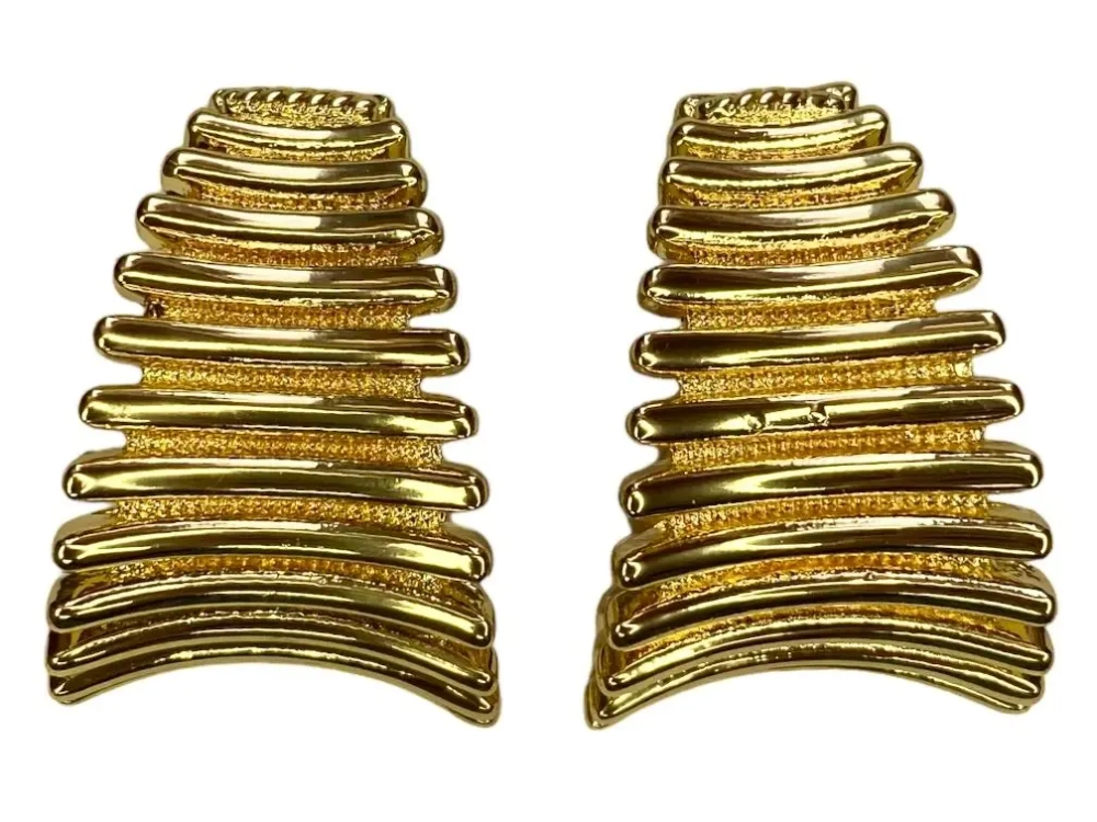Серьги Golden Oval Lines