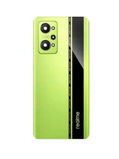 Задняя крышка для Realme GT NEO 2 зеленая (Green) со стеклом камеры