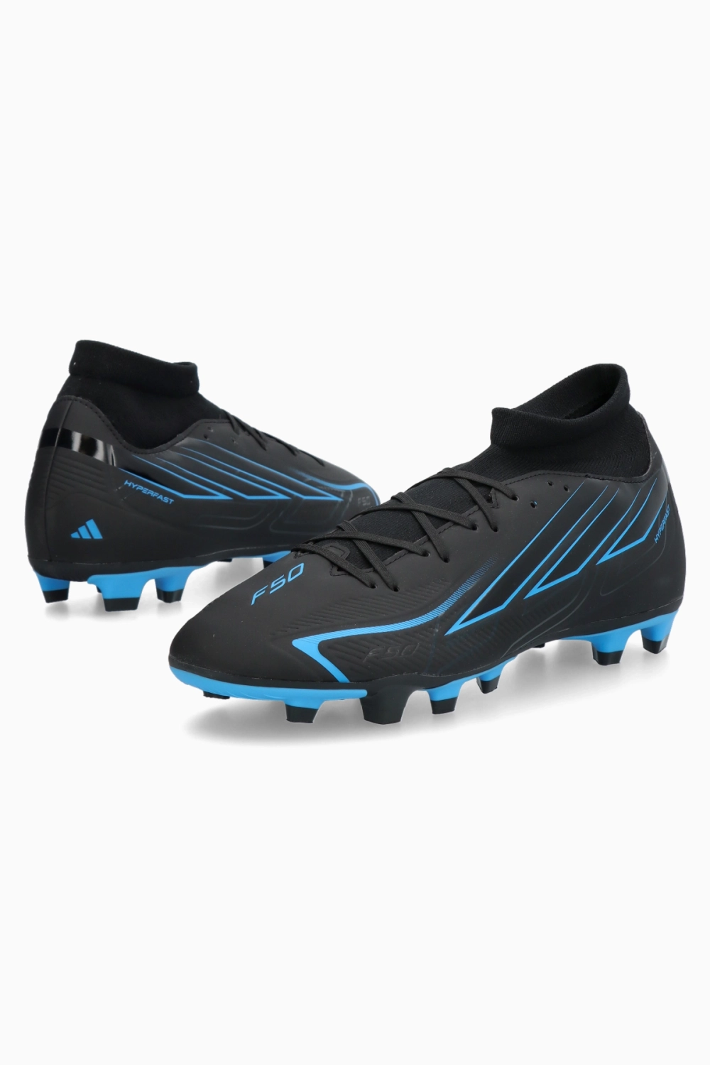 Бутсы adidas F50 Club Hyperfast Mid FG/MG - черный