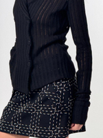 Юбка мини из твида