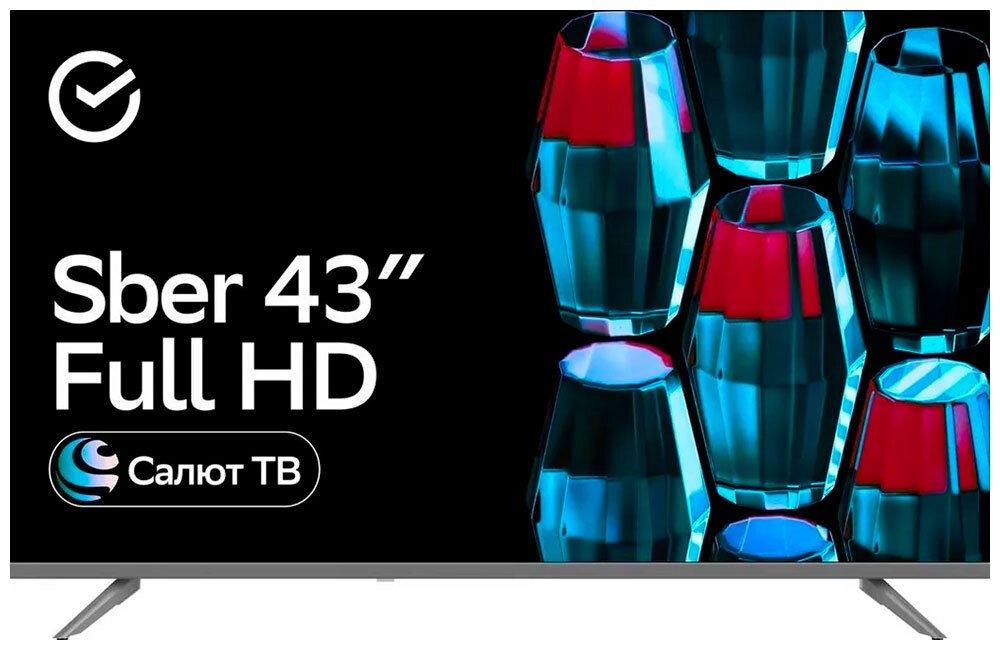 ЖК телевизор Sber SDX-43F2014(FHD Smart,Салют ТВ,frameless)