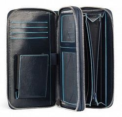 Мультипортмоне Piquadro Blue Square синий кожа (AS467B2/BLU2)