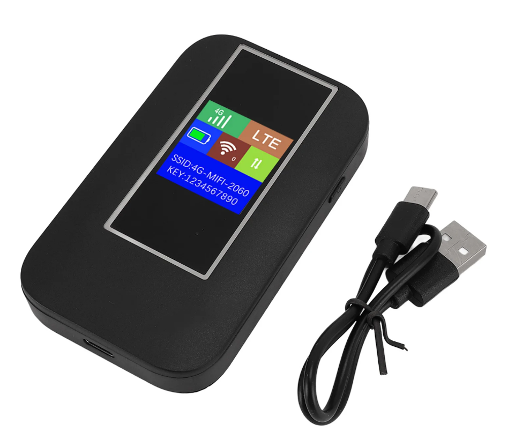 Карманный Wi-Fi роутер MF860-5 LCD с сим картой 4G Lte точка доступа (разблокированный)
