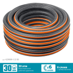 GRINDA ULTRA 6, 1/2″, 50 м, 30 атм, шестислойный, двойное армирование, поливочный шланг, PROLine (429009-1/2-50)