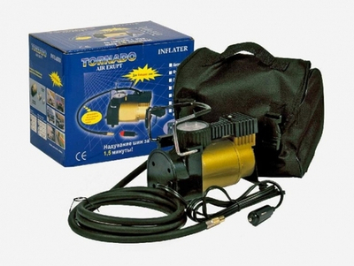 39909 Компрессор TORNADO АC-580 14 A, 30 л/мин, 150 PSI, 12В металлический корпус