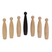 Кегли для бильярда Mosin Billiard 13043 деревянные H68-78мм 7шт.
