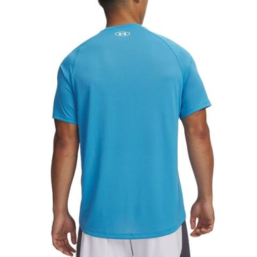 Мужская теннисная футболка Under Armour Tech 2.0 - ether blue/white