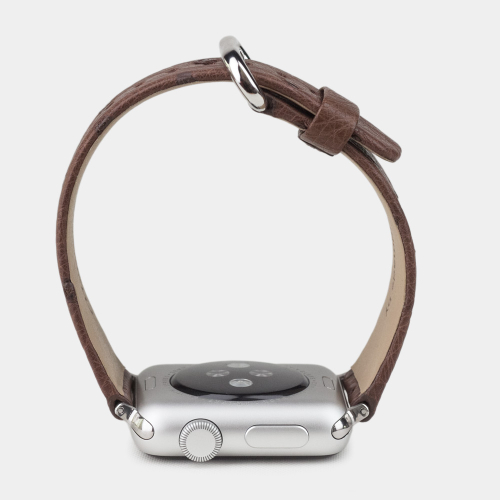 Ремешок для Apple Watch 40/41/42 mm из кожи страуса, коричневого цвета