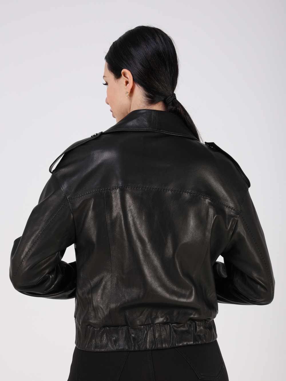 Кожаная куртка демисезонная косуха