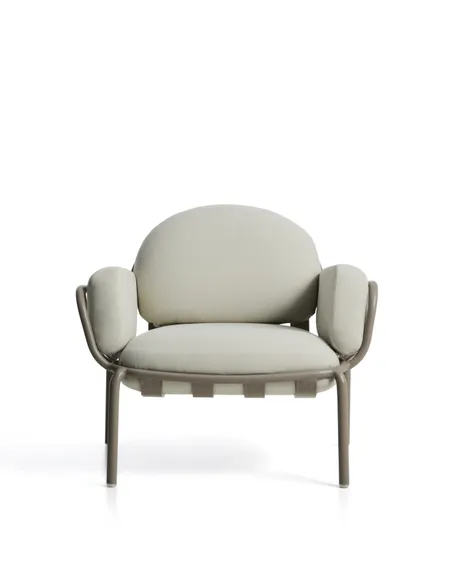 Уличное кресло Joncols из алюминия цвета таупе