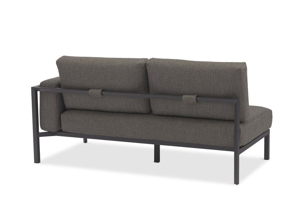 Stockholm, диван антрацит/серый, алюминий