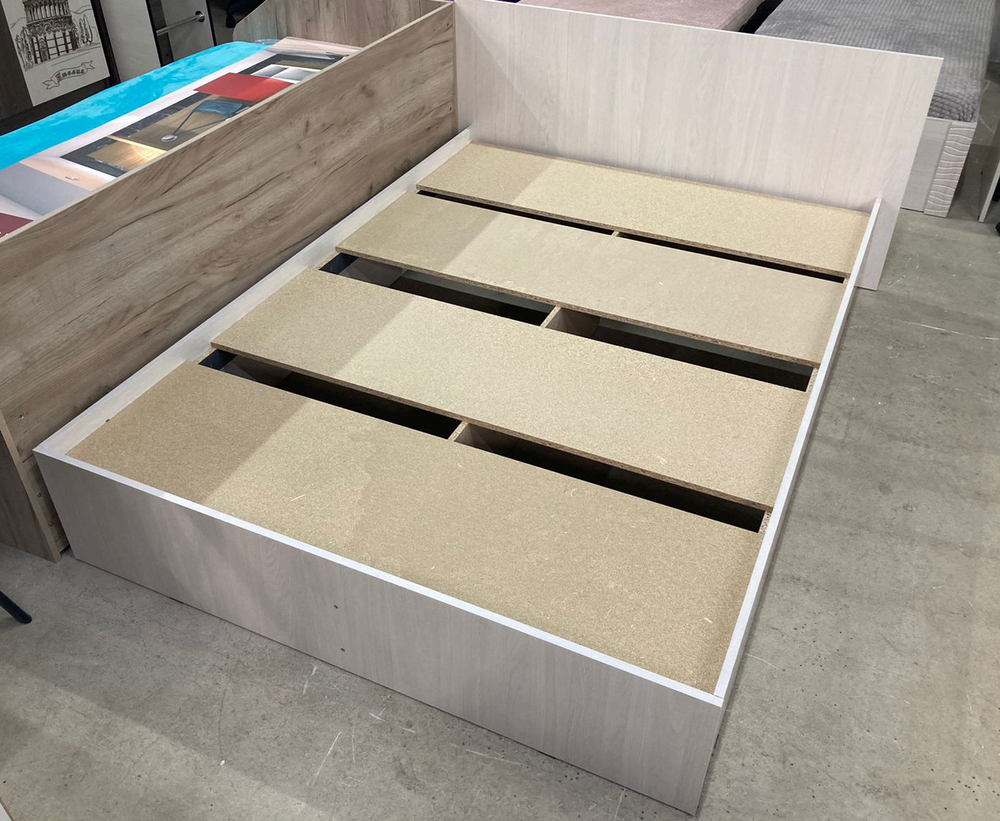 Кровать Белла КР-16 ясень белый 1600 + настил