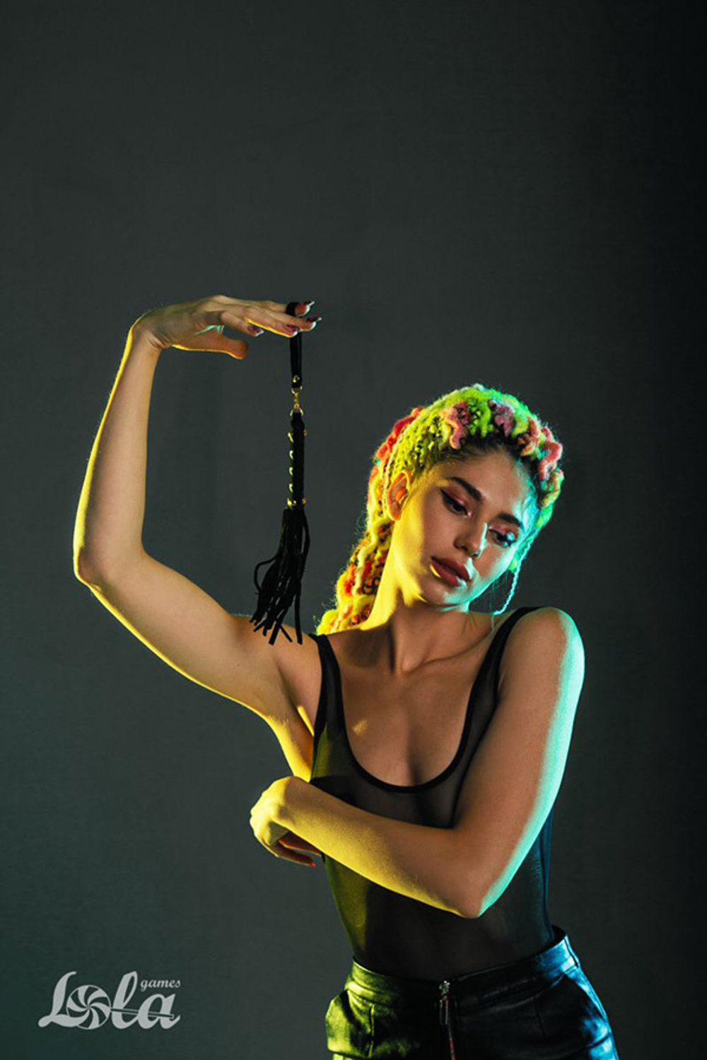 Черная плеть 27см Lola Games Party Hard Attraction 1119-01lola