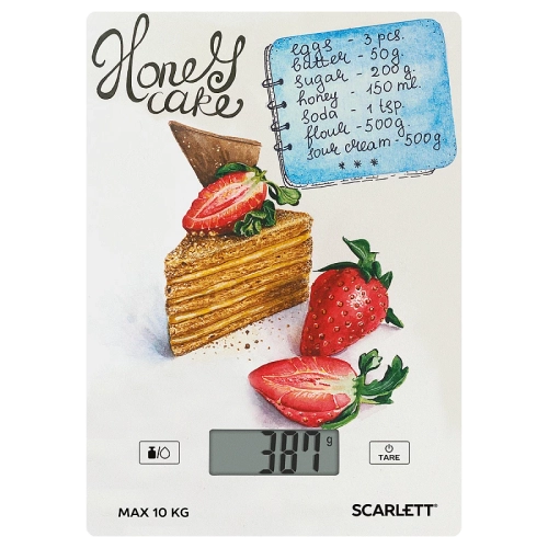 Весы кухонные SCARLETT SC-KS 57 P76 медовик