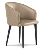 Кресло для конференций Руан Д / ножки металл в коже