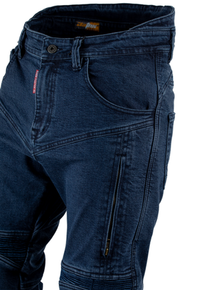 Мотоджинсы Starks SAVAGE , муж., Slim fit, Cordura Denim стрейч, Синий, Enzim wash(40)