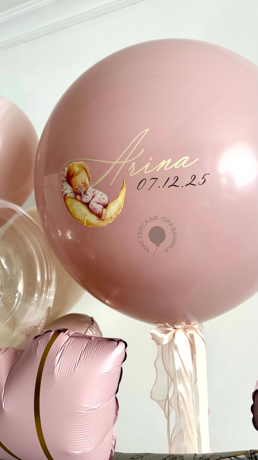 Воздушные шары на выписку для девочки №8926  Изображение3