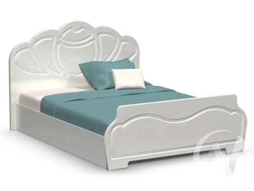 Кровать 1;4м Гармония (белый/белый глянец холодный)