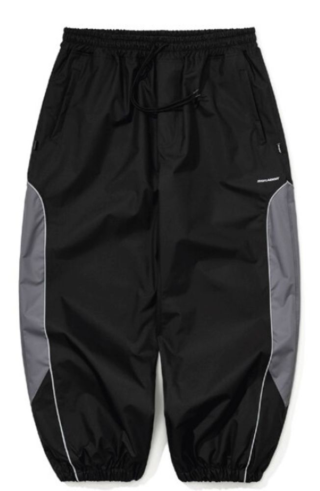Штаны BSRabbit LIGHT WEIGHT REFLECTIVE LINE SUPER WIDE JOGGER PANTS BLACK
