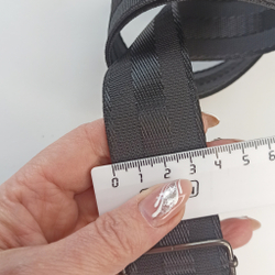 Гитарный ремень  4см Черный