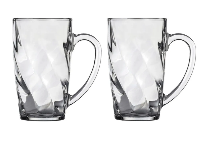 Набор стеклянных кружек Glasslock RM405-2 (360ml х 2)