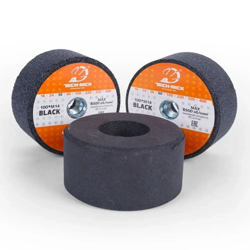 Шарошка бакелитовая прямая д.100(h50)мм Soft №60/М14 TECH-NICK