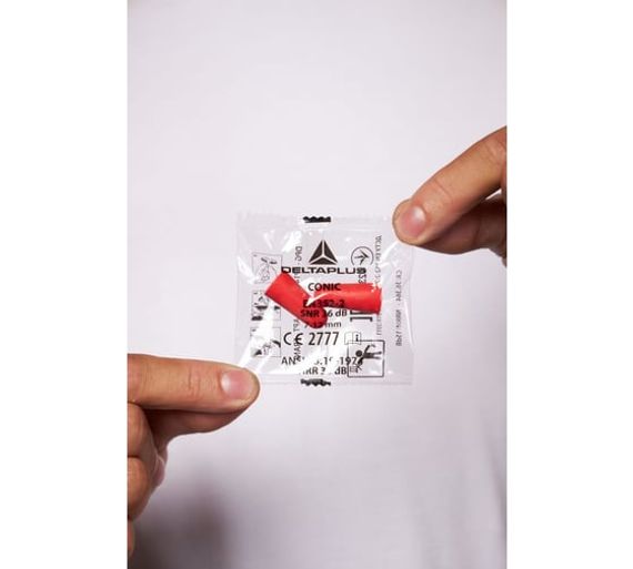 Беруши без шнурка Delta Plus CONIC2, Упаковка - 200 пар CONIC2VRO200