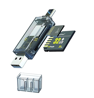 Картридер WALKER WCD-72 (SD/micro SD), Type-C-USB