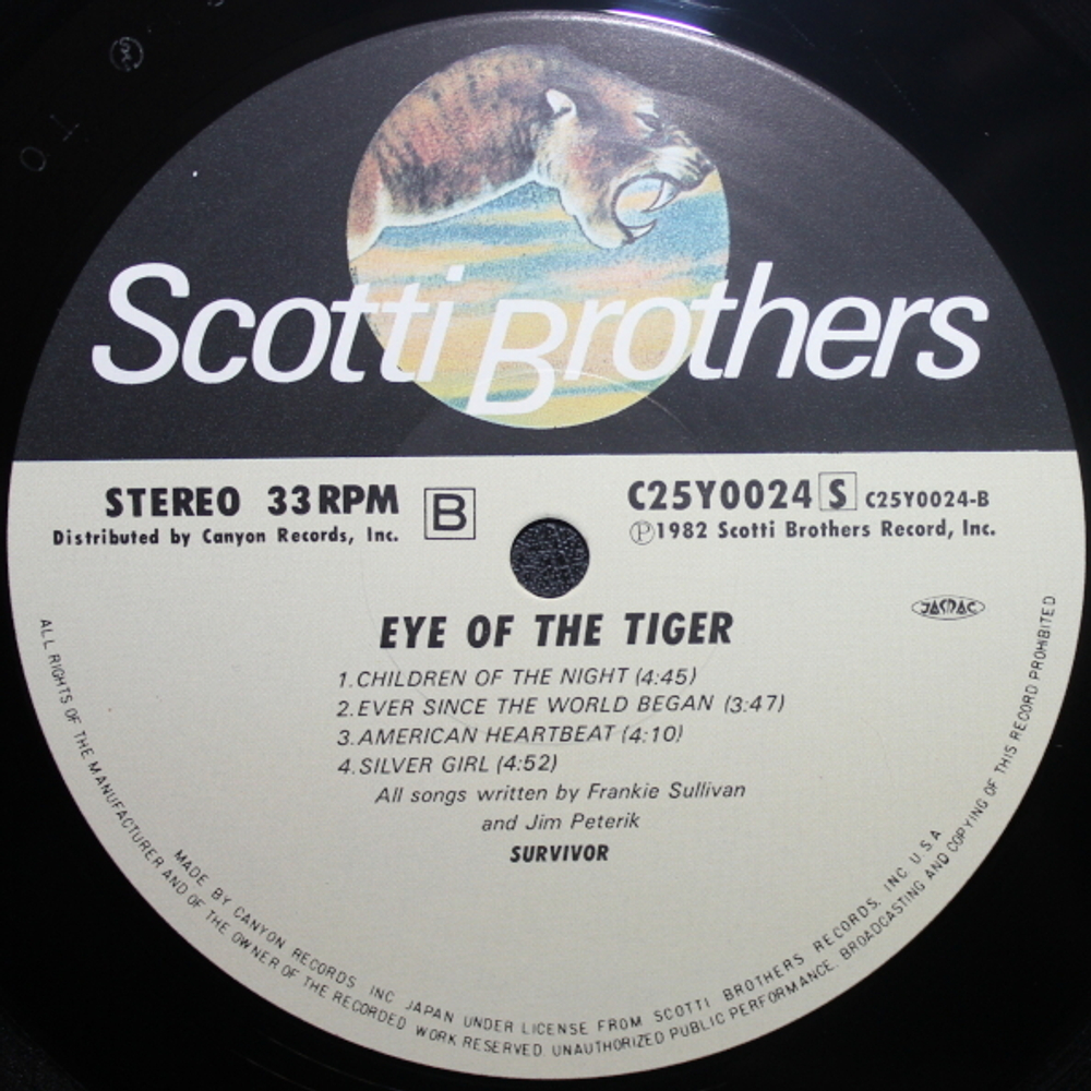 Survivor / Eye Of The Tiger (LP)