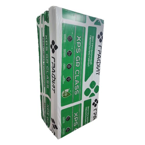 Пенополистирол Полимерпласт Графит XPS GR Class (1180х580х30 мм) 14 шт