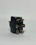 Тумблер (ON-OFF-ON) выключатель в металле на 6 контактов, TG (1 шт.)