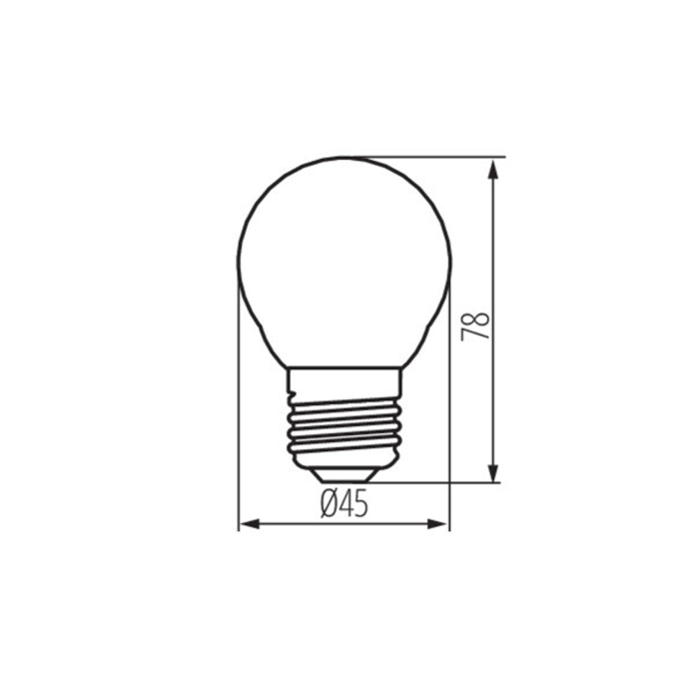 Филамент светодиодные лампы KANLUX XLED G45 E27 4,5W-NW-M