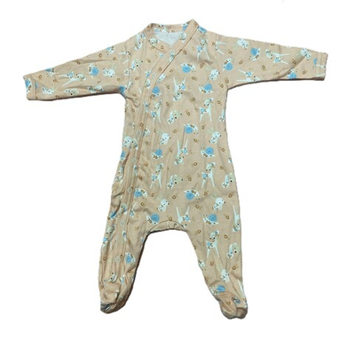 Комбинезон №2 из интерлока (100% хлопок)на кнопках с закрытыми ножками на рост 68 см