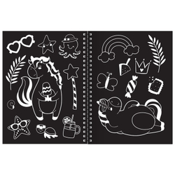 Гравюры для девочек «Пони», голографический фон, 10 гравюр, со штихелем