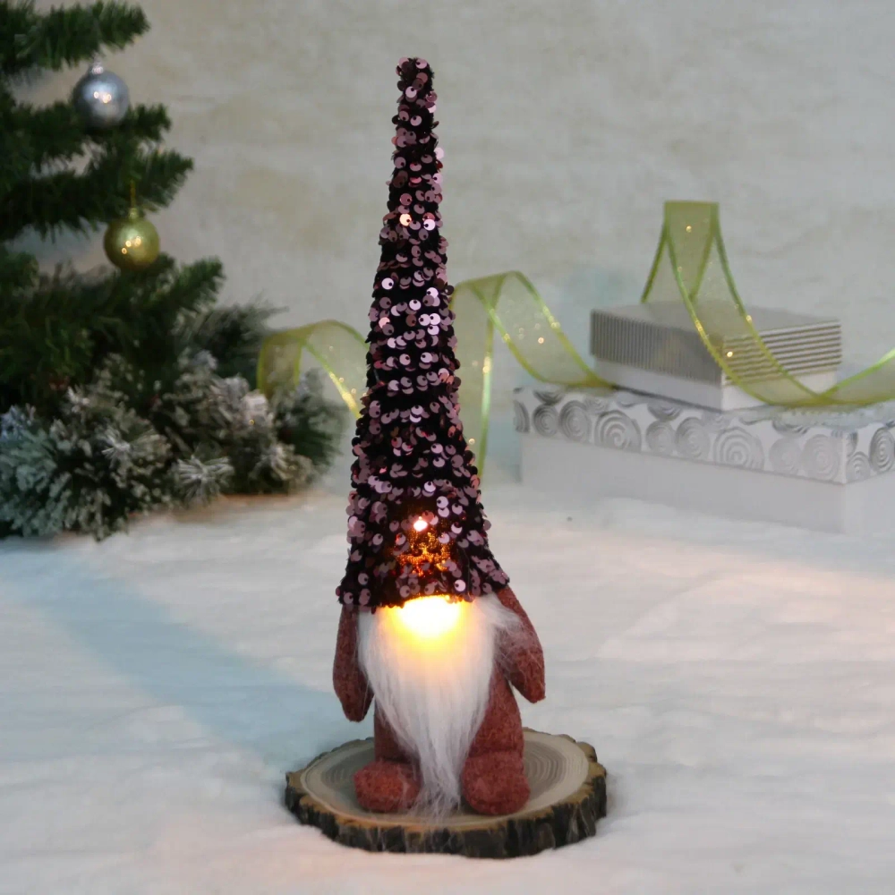 Сувенир с подстветкой «Волшебный лесовичок» 9*7*27 см, красный