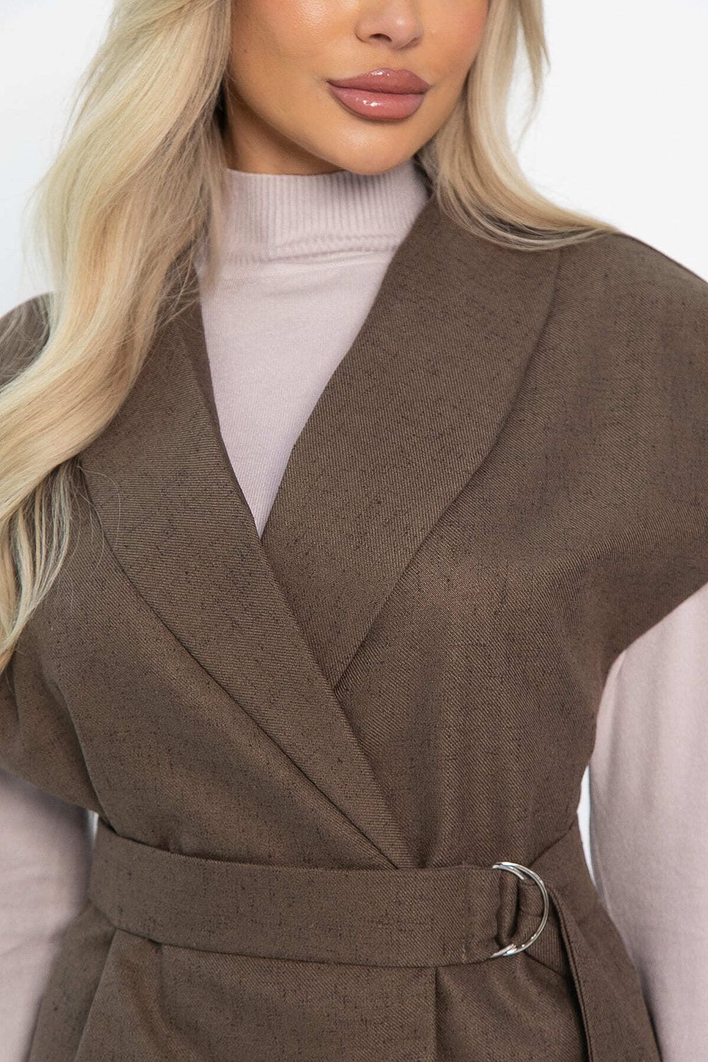 Жилет костюмный Жюлли (шоколад) Б14488-4М LT Collection