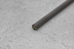 Мозаичный пин "Трикветр-II" 8,0x100 мм, контур - карбон, центр - латунь