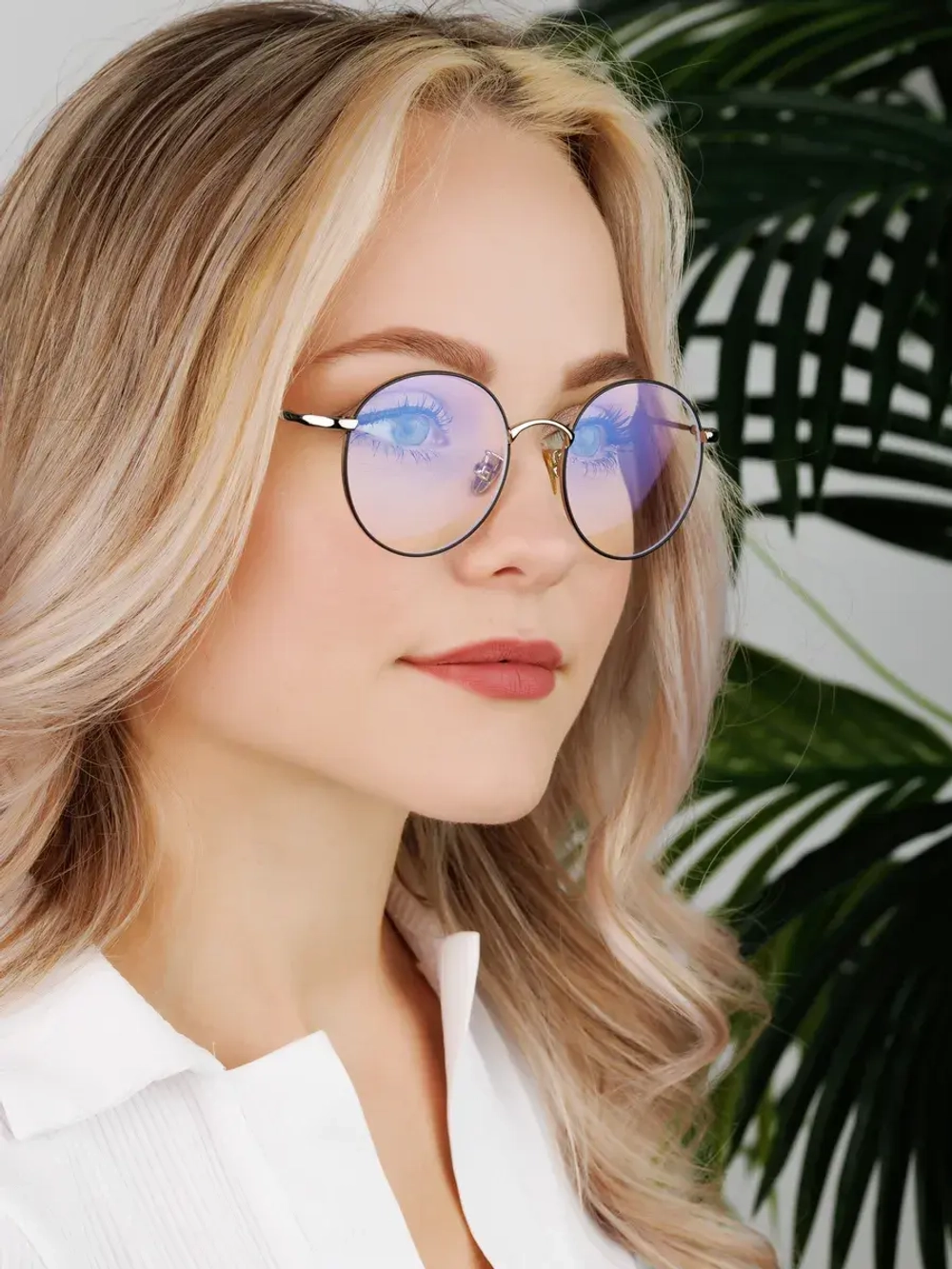 Очки для компьютера имиджевые защитные прозрачные нулевки