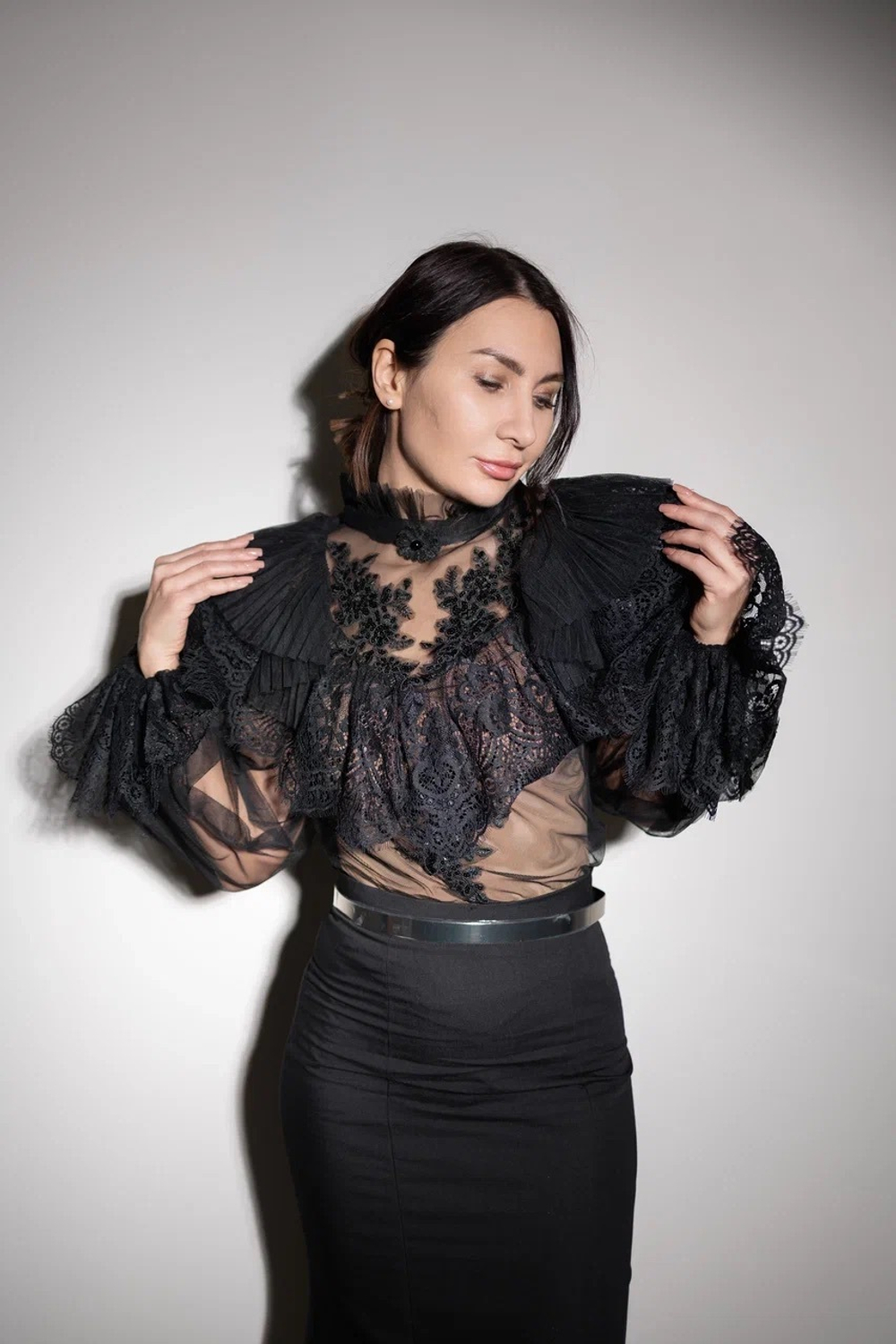 Блуза "Черный лебедь"