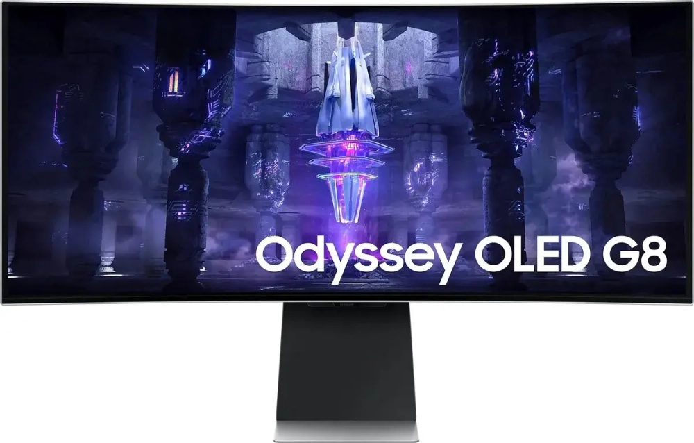 34" Монитор Samsung Odyssey OLED G8 S34BG850SI серебристый 175Hz 3440x1440 OLED