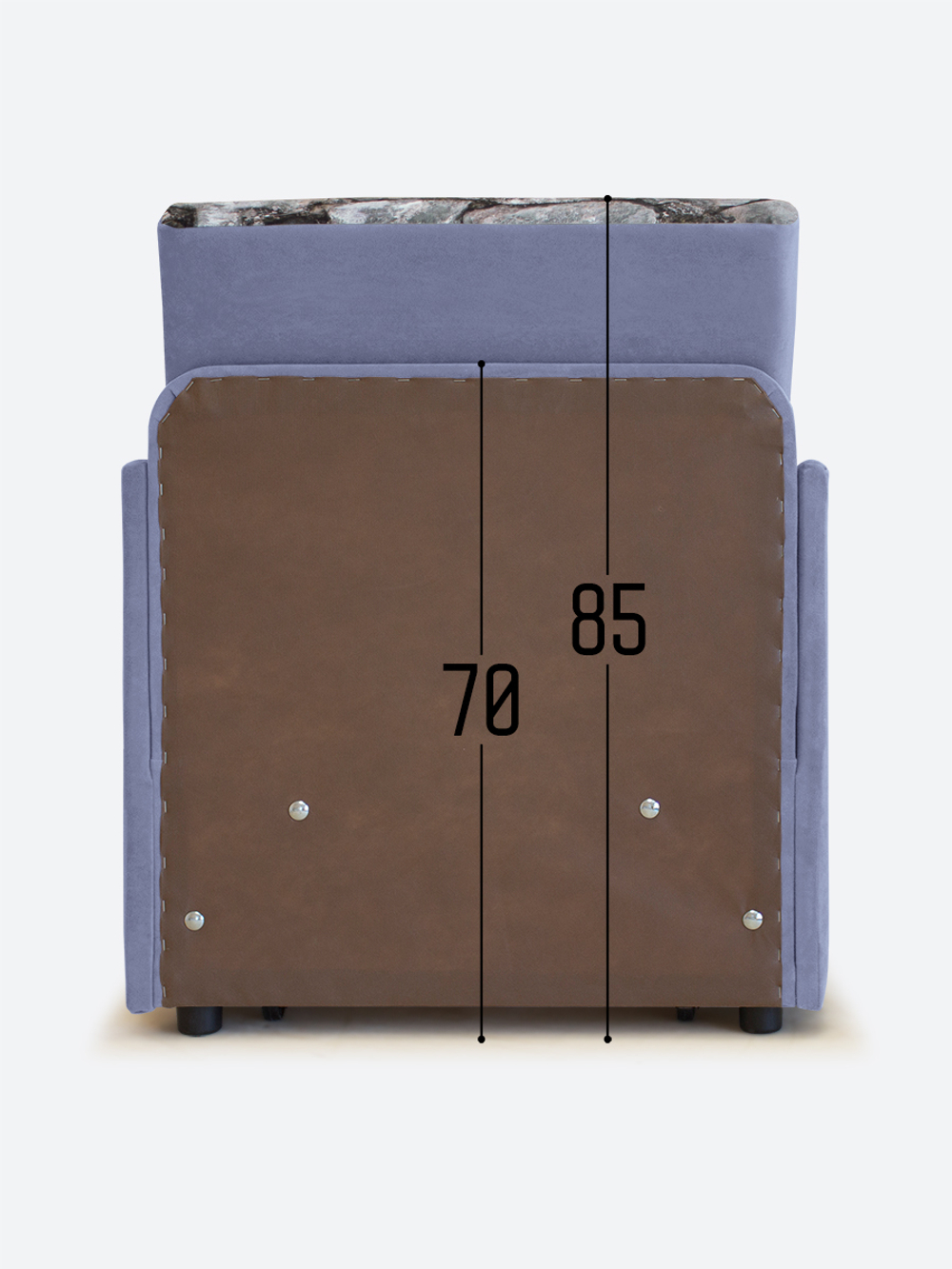 Кресло-кровать "Миник" с подлокотниками, купон Тигр