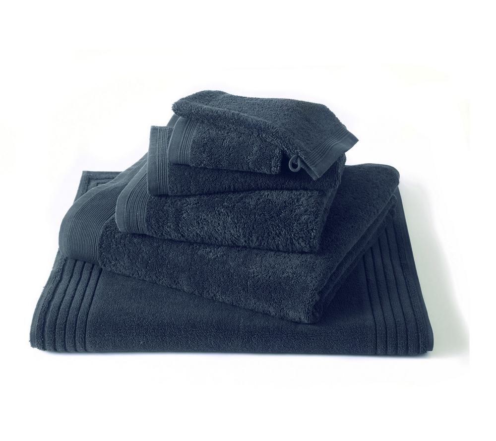 Полотенце 55x110 Blanc des Vosges Uni Bleu Corinthe темно-синее