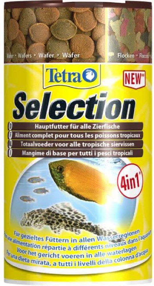 корм для рыб Tetra Selection 4 вида основного корма 100 мл