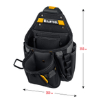KRAFTOOL KP-27 поясная сумка с быстросъёмным креплением FastClip, 350 х 260 мм (38773)