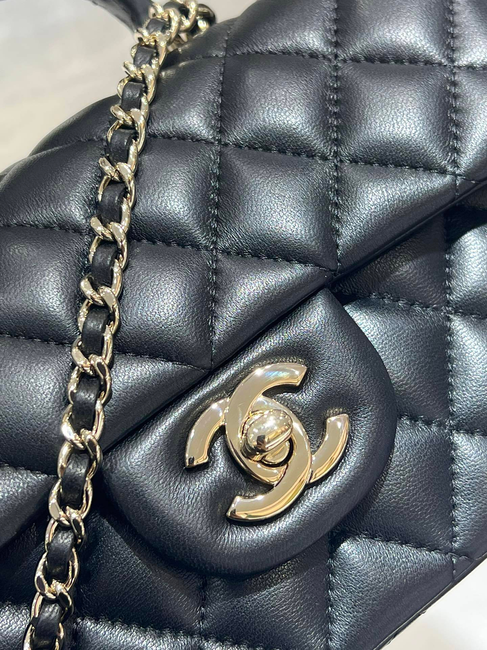 Chanel Mini Flap Bag with Top Handle 20 cm