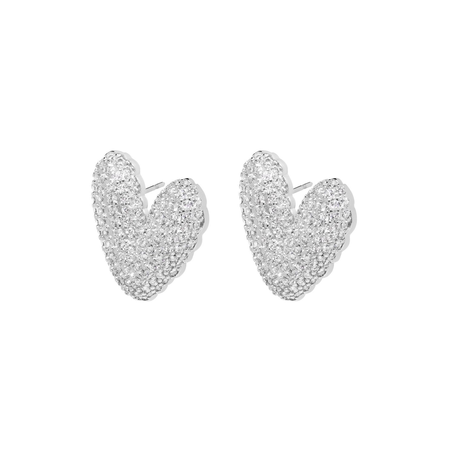 Серьги Uptown Heart Earrings – Silver