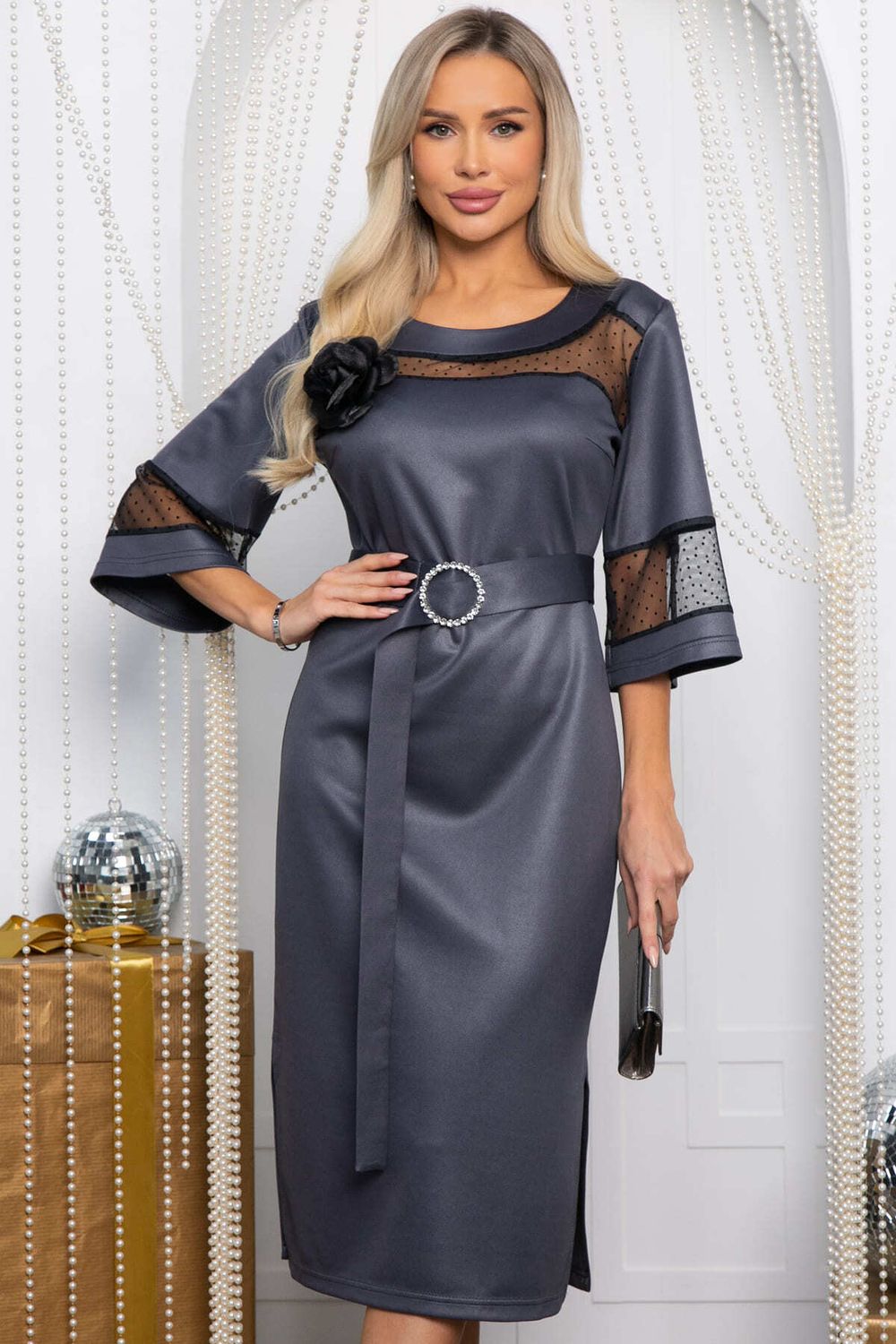 Платье вечернее Волшебный образ (графит) П14628-18М LT Collection